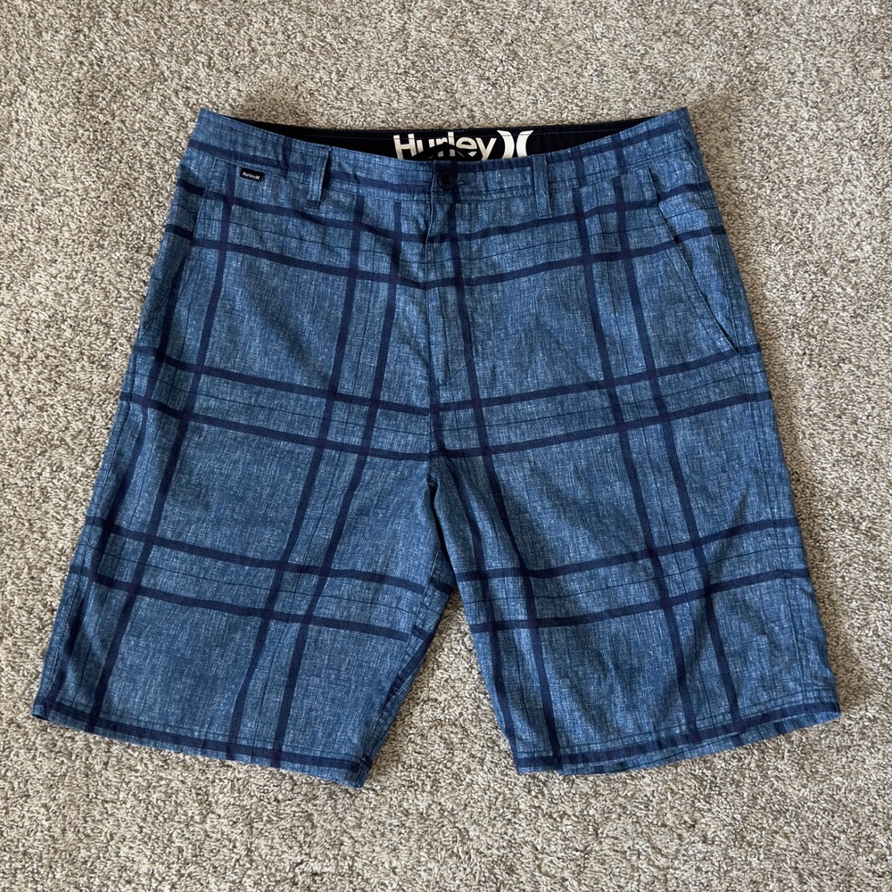 Hurley Board Shorts Men's blue Swim trunks size 34